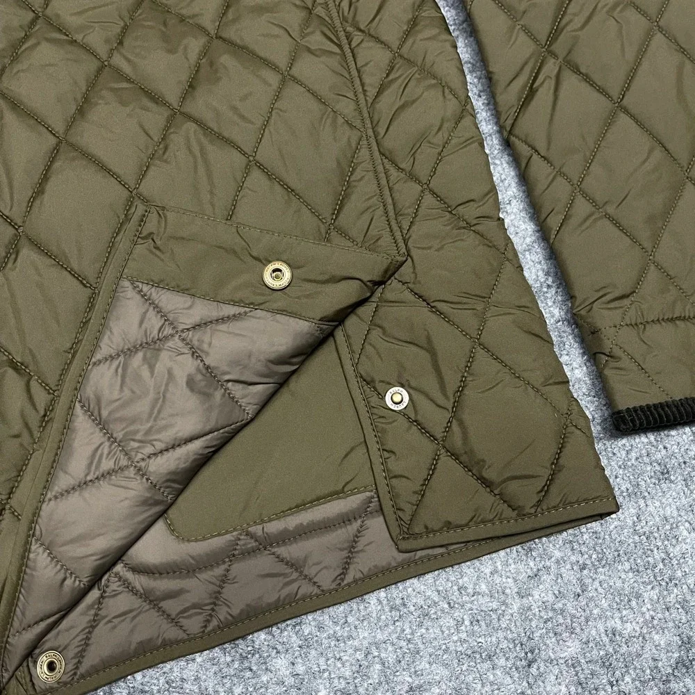 Polo Ralph Lauren Jacket Men XL Dark Brown The Beaton Quilted Corduroy PrimaLoft